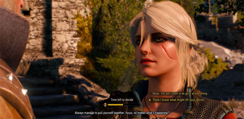 Choices with no indication what their result will be in The Witcher 3