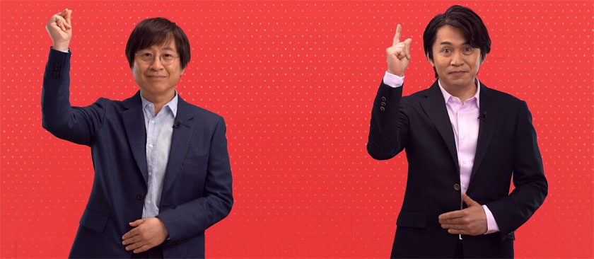 Yoshiaki Koizumi and Shinya Takahashi of Nintendo